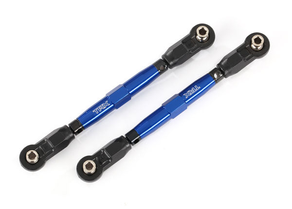 8948X Traxxas Toe links, front (TUBES blue-anodized)