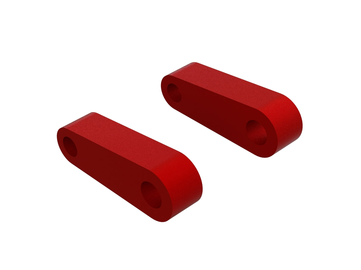 ARA330594 ALUMINUM FR SUSPENSION MOUNTS (Red) (2pcs)