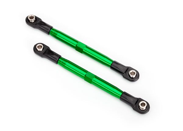 6742G Traxxas Toe Links 87 mm, avant/arrière – Aluminium vert 