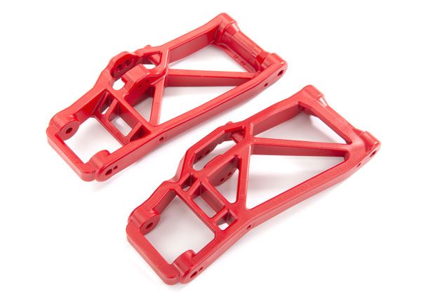 8930R Traxxas Brazo de suspensión, inferior, rojo (izquierdo y derecho, delantero o trasero) 