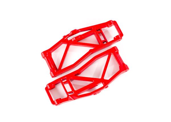 8999R Traxxas Suspension arms, lower, red (L/R, F/R) (WideMAXX kit)