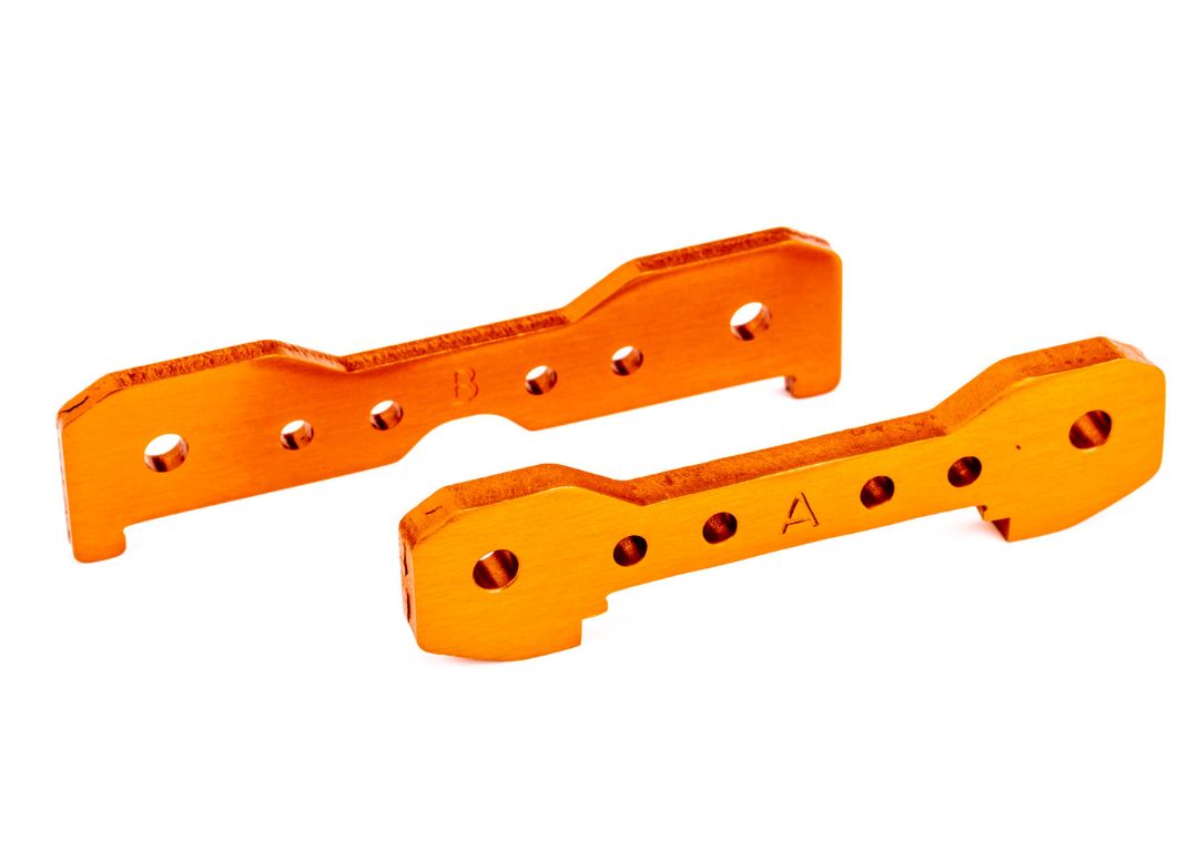 9527T Traxxas Barras de unión, delanteras, aluminio (anodizado naranja) 