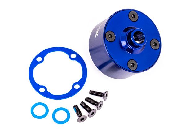 9581X Traxxas Carrier, Differential (Aluminum, Blue-Anodized)