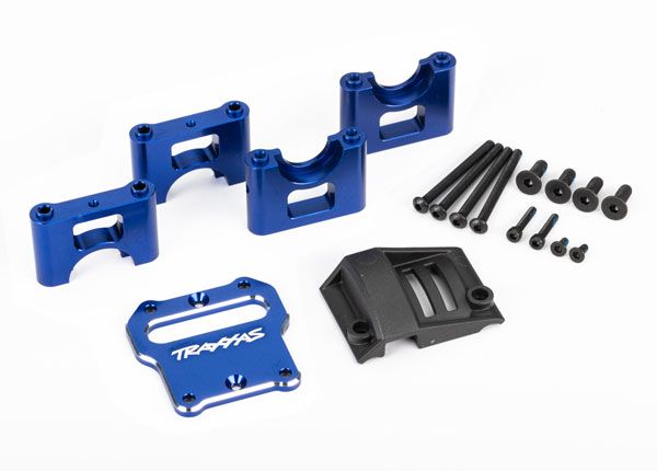 9584X Traxxas Mount, Center Differential Carrier, Aluminum (Blue)